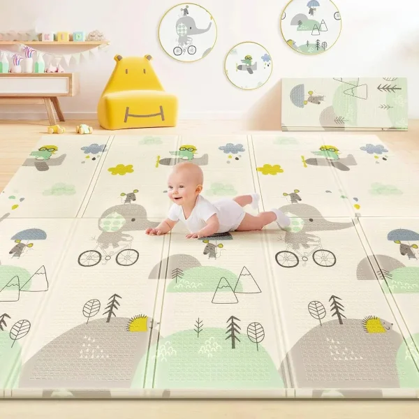 Alfombra Antigolpes Plegable Bebes Reversible 150x200cm