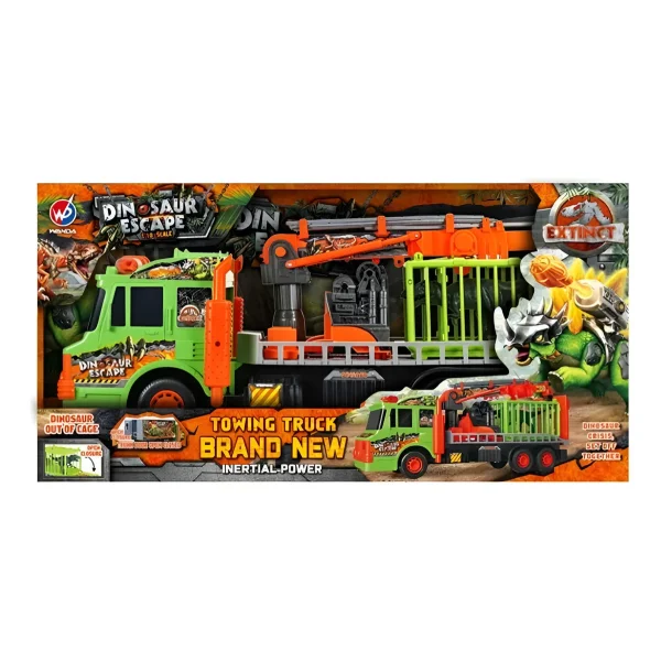 Camion Transportador Dinosaurios Juguete Gigante Monster Verde