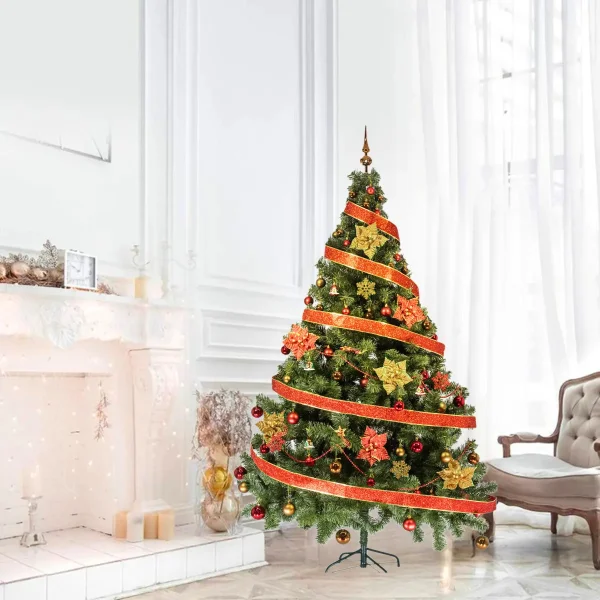 Arbol De Navidad Tronador Lujo 2,10mts Con Adornos Kit X60
