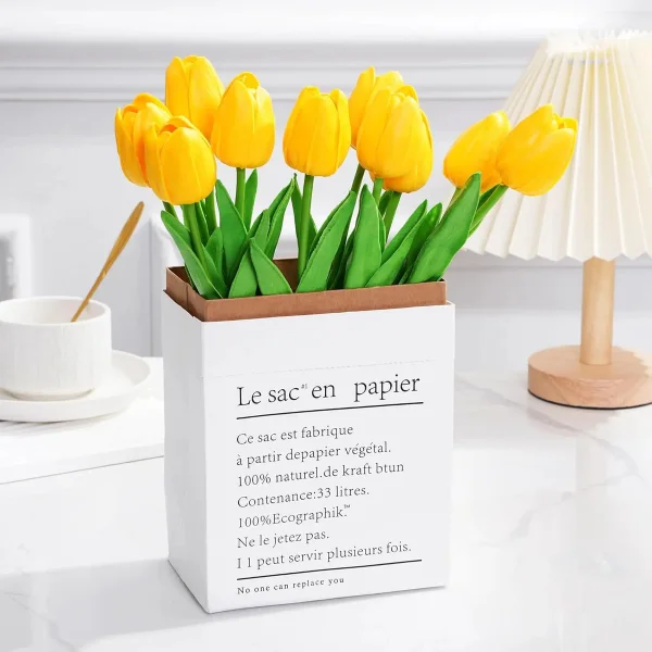 Tulipan Artificial Flores Artificiales Decoracion Ramo X20