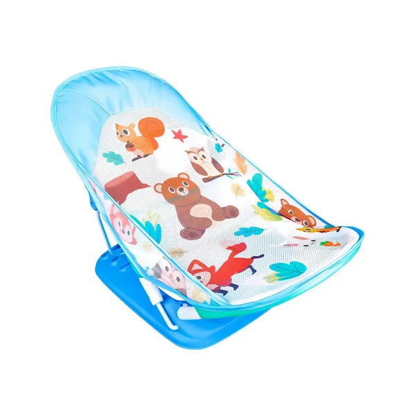 Silla De Baño Plegable Mecedora Celeste Para Bebes