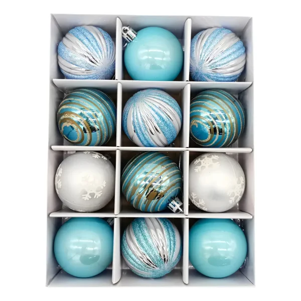 Navidad Adornos Bolas Navideñas Decoradas 6cm X12 Piezas