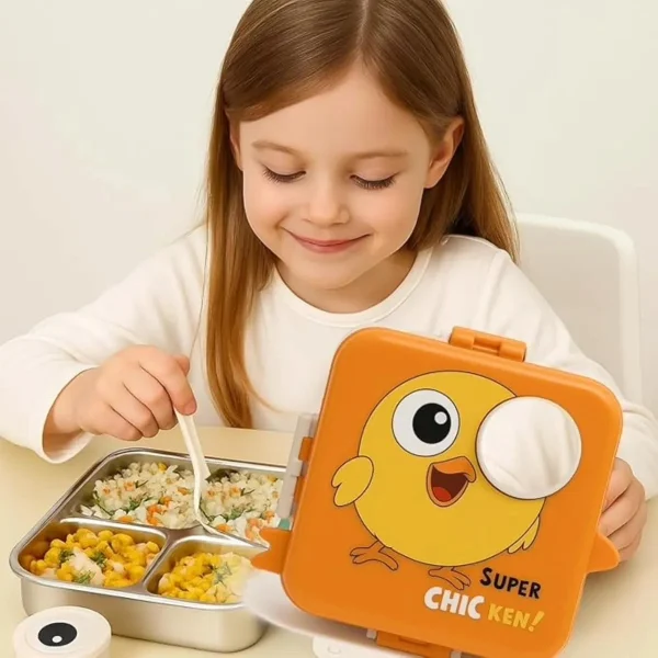 Lunchera Infantil Dinosaurio Escolar Jardin Vianda Infantil Amarillo