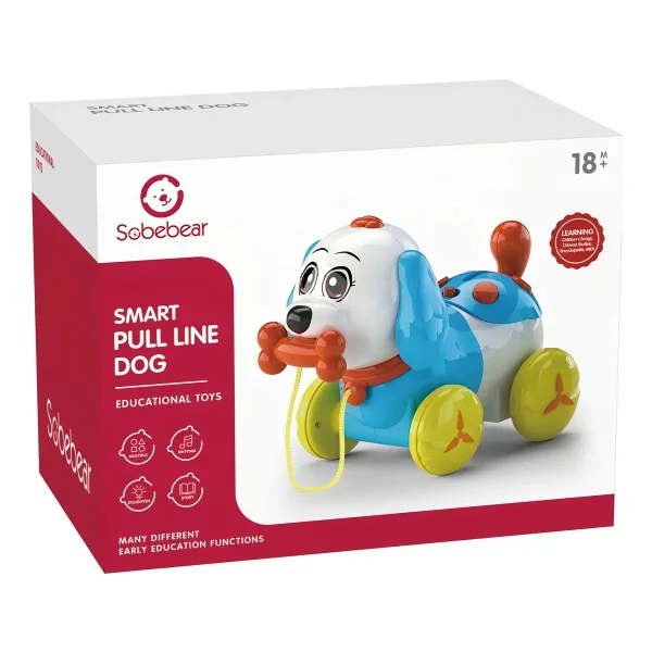 Perrito Arrastre Sobebear Musical Plastico