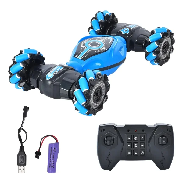 Auto Control Remoto Luces Led Vehículo Acrobático Giro 360°