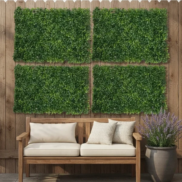 Muro Verde Jardin Vertical X4 Decoracion Artificial 60x40 Verde