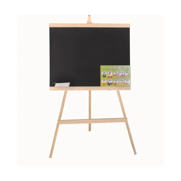 Pizarra Infantil Atril Para Niños Pizarron Mini 50cm + Tizas Negro