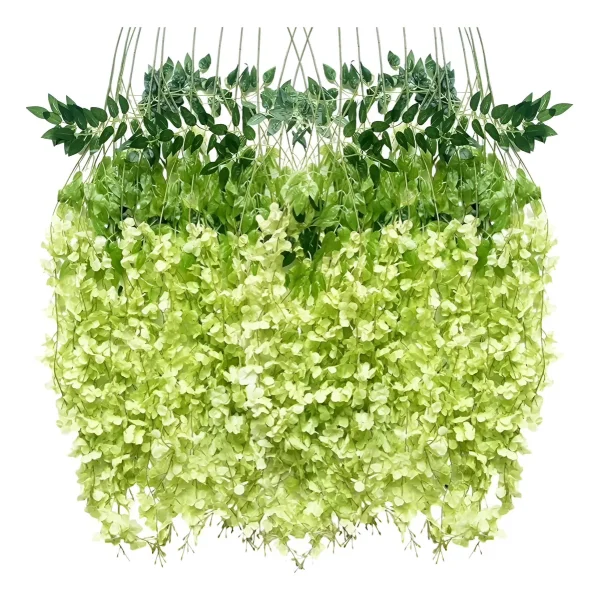 Flores Artificiales Vara Pack X12 Enredadera Colgante Guia