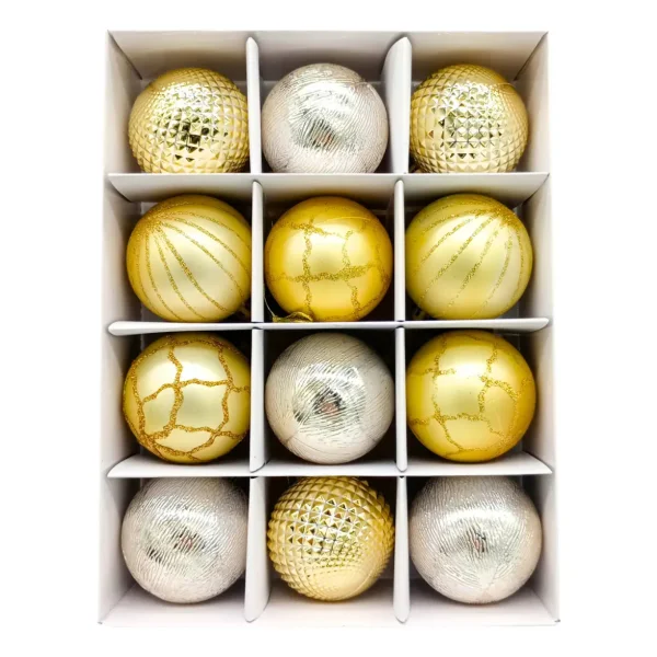 Navidad Adornos Bolas Navideñas Decoradas 6cm X12 Piezas