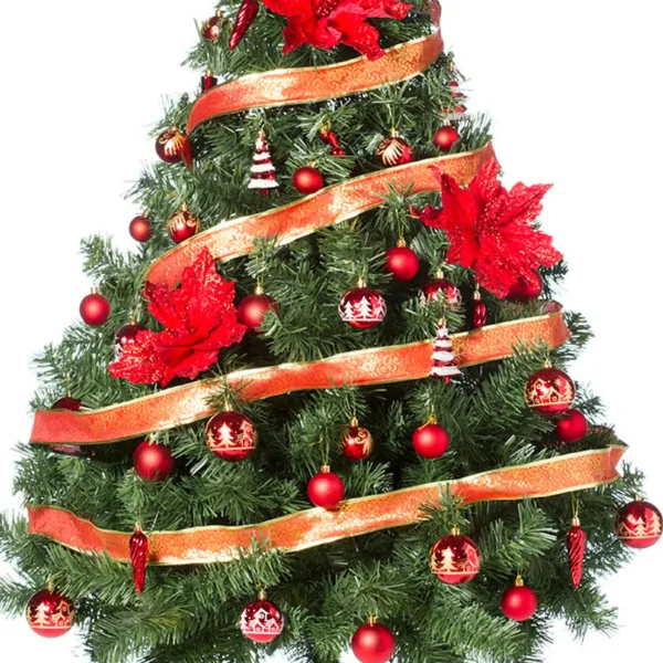 Arbol de Navidad Montañes Deluxe 1.50mts Con Adornos Kit X50