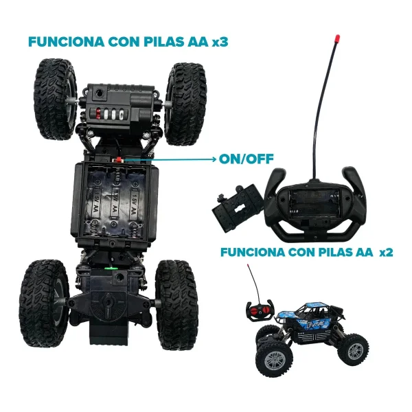 Auto Deportivo Off Road A Control Remoto Camioneta 4x4