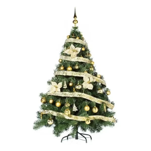 Arbol de Navidad Montañes Deluxe 2,10mts Con Adornos Kit X72