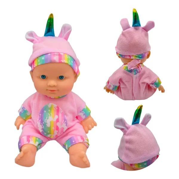 Muñeco Bebe Bebote Luna Infantil 22cm Con Pijamas Cute Baby