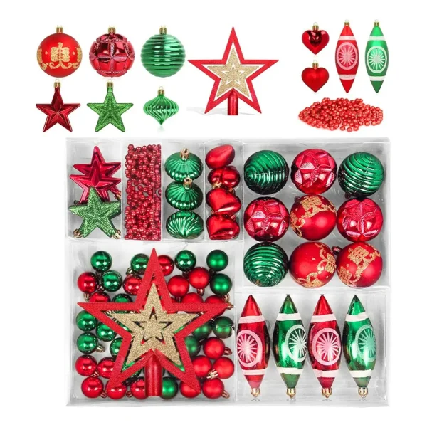 Navidad Adornos X73 Bolas Estrellas Figuras Collar Puntal
