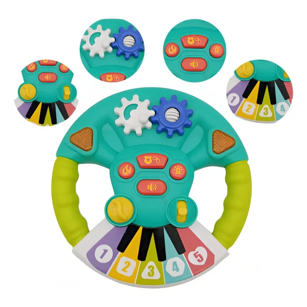 Volante Musical Didactico Con Luces Y Sonido Juguete Bebes