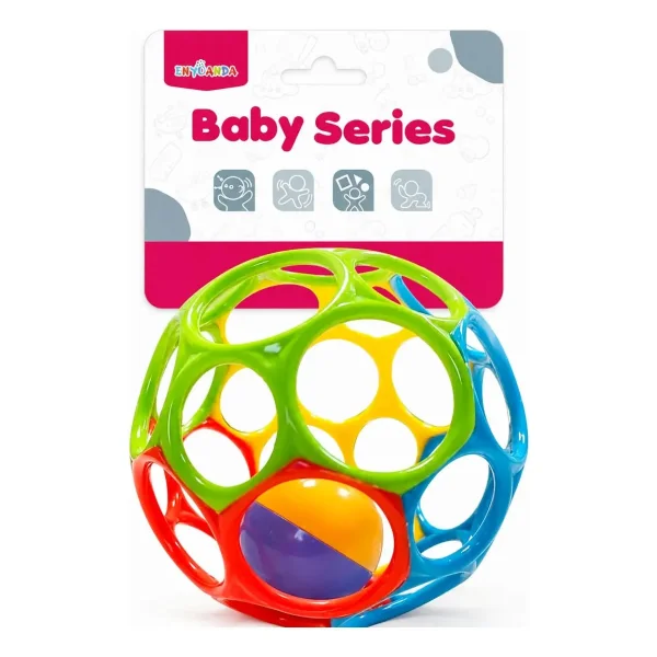 Pelota De Agarre Sonajero Juguete Sensorial Para Bebe Multicolor