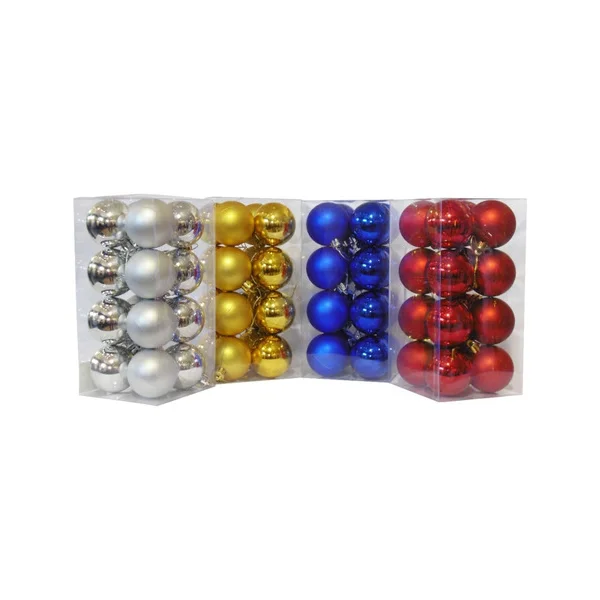 Adornos Navideños Set Bolas De Navidad 5cm X80 Unidades