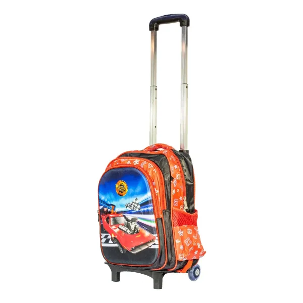 Mochila Carrito Espalda Escolar 2 En 1 Canopla Lunchera Luz