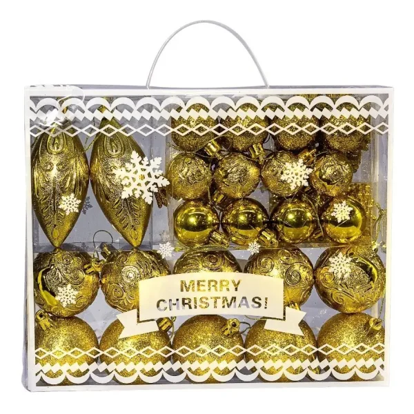 Adornos Navideños Set Decoracion 33u Surtido Navidad Bolas
