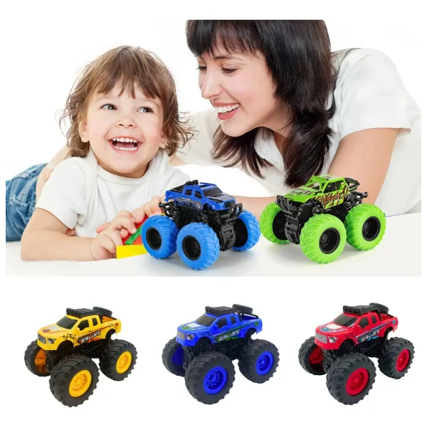 Vehículo Off Road Monster Giro 360 A Fricción Para Niños