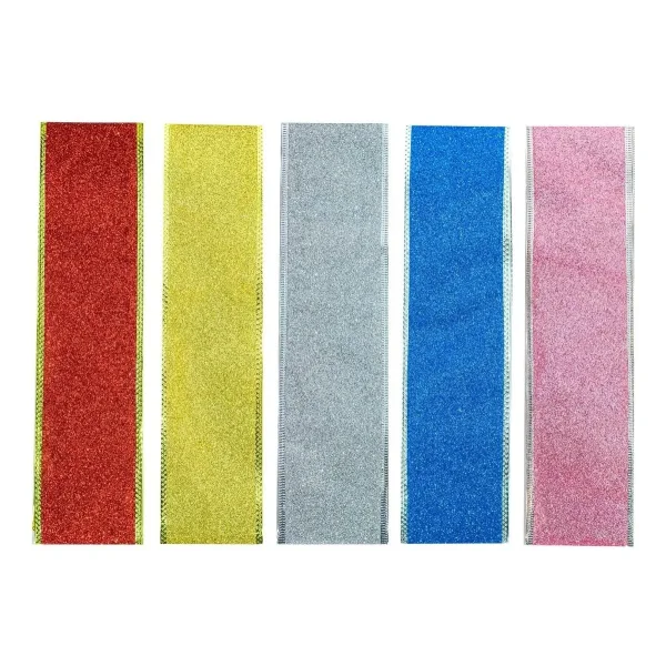 Cintas Navideñas Pack X3 6cm 2,70mt Adornos Navidad Decorar