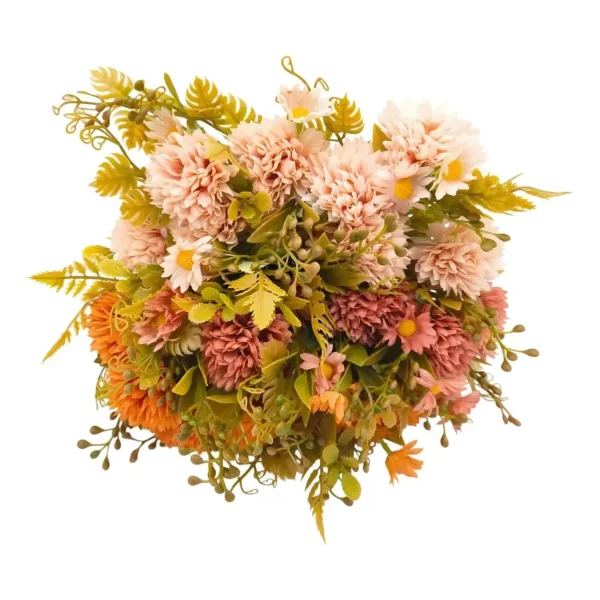 Ramo Crisantemos Flores Artificiales 30cm Decoracion X1