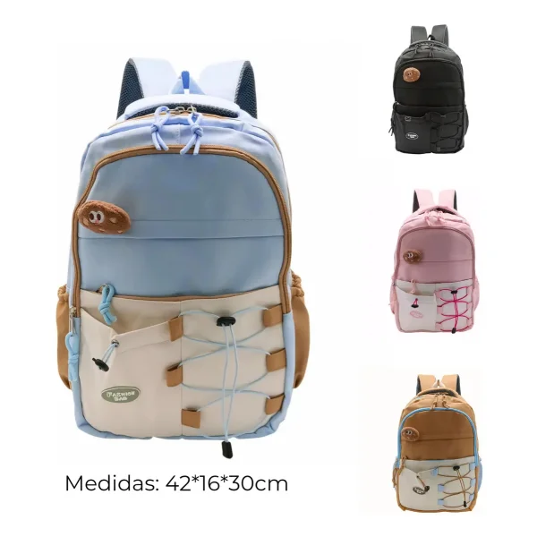 Mochila Kawaii Escolar Porta Notebook Cute Urbana