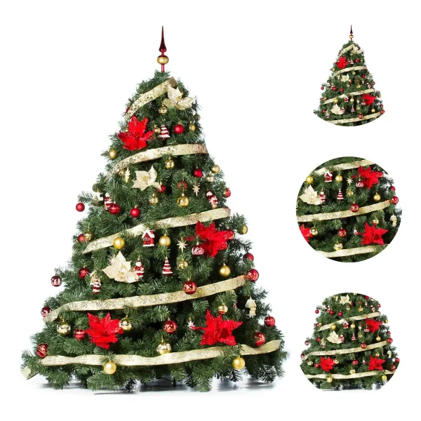 Arbol de Navidad Extra Lujo Patagonia 1.80mts Con Adornos X72