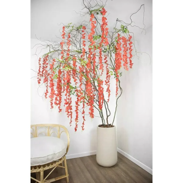 Flores Artificiales Vara Pack X12 Enredadera Colgante Guia