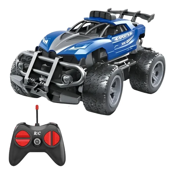 Auto A Radio Control Remoto Stunt Mini Acrobático Rc A Pilas Color Violeta Azul