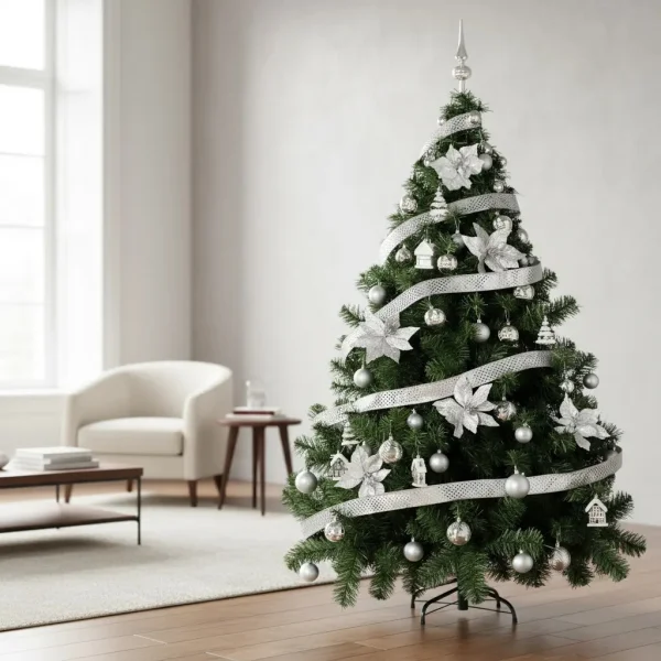 Arbol de Navidad Montañes Deluxe 2,10mts Con Adornos Kit X72
