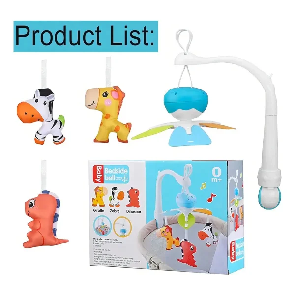 Movil Musical Cunero Animales Cuna Cochecito Bebe Multicolor