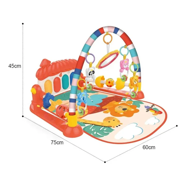 Gimnasio Piano Musical Bebe 0-1 Años Luces Sonidos Sonajeros
