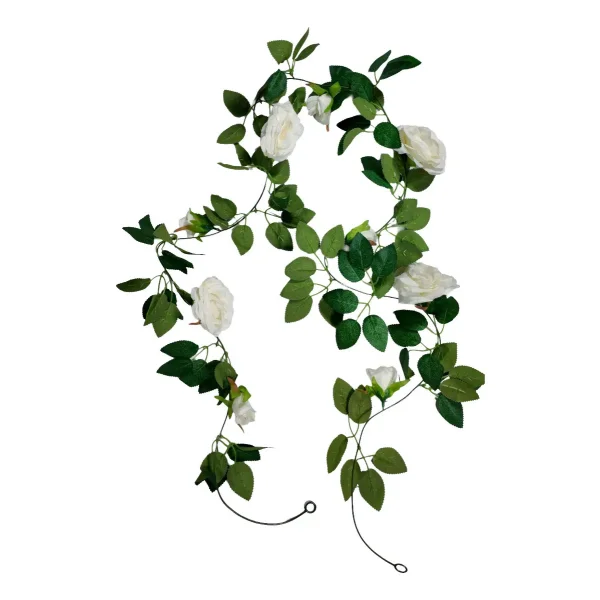 Flores Artificiales Enredadera Guía De Rosa Guirnalda 2mts