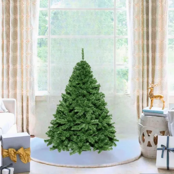 Arbol De Navidad Verde Imperial 1,3mts Base Metalica Alta Gama