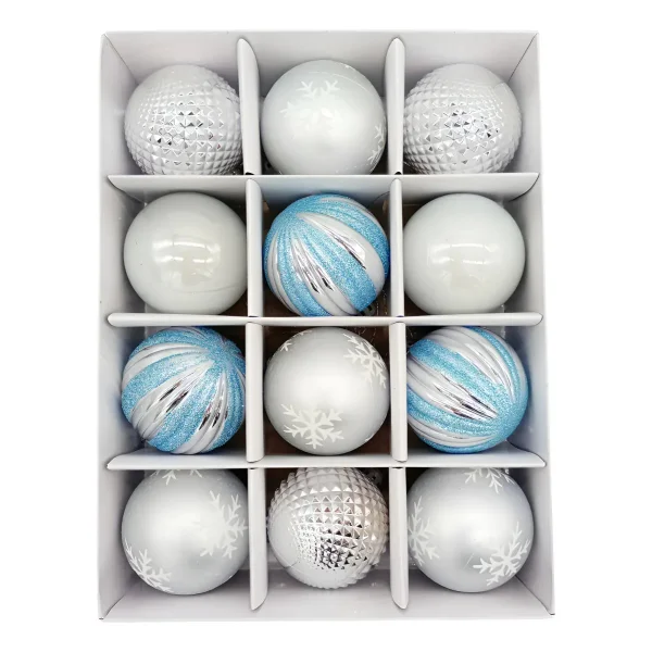 Navidad Adornos Bolas Navideñas Decoradas 6cm X12 Piezas