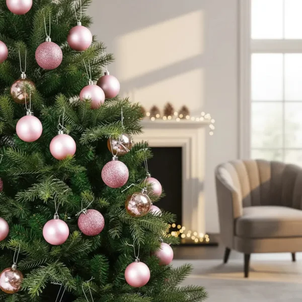 Bolas De Navidad 6cm Valija Adornos Navideños X24 Piezas