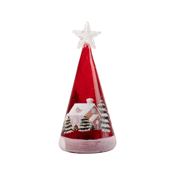 Arbolito De Navidad 15cm Con Luz Decoracion Adorno Navideño