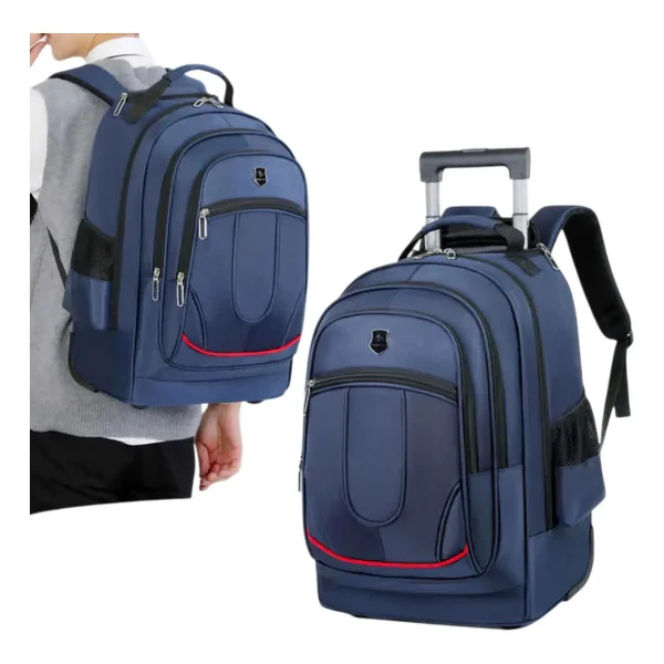 Mochila Carro 18 Pulgadas Escolar Carrito Viaje Capacidad