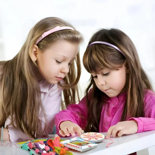 Kit Bijouterie Infantil Pulseras Mostacillas Hilo 5+ Años