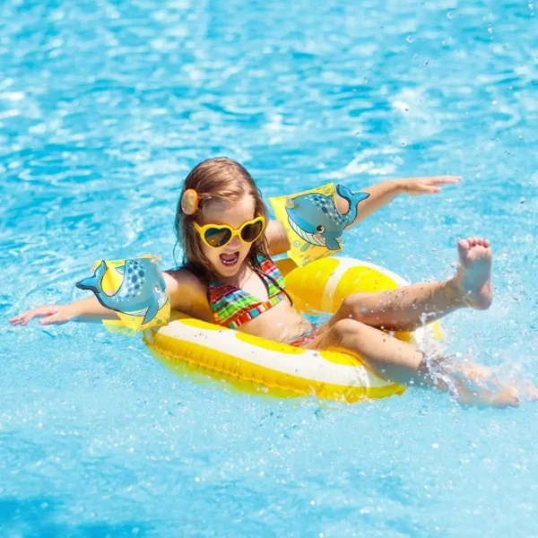 Bracitos Inflables Flotadores Pileta Salvavidas Para Niños Amarillo
