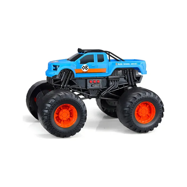 Camion Monster Truck Camioneta Gigante Off Road Juguete Color Celeste Personaje Predator