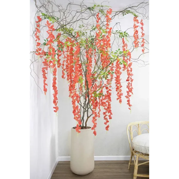 Flores Artificiales Vara Pack X12 Enredadera Colgante Guia