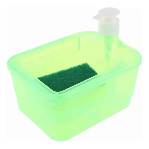 Dispenser Detergente Esponja Incluida Organizador De Cocina