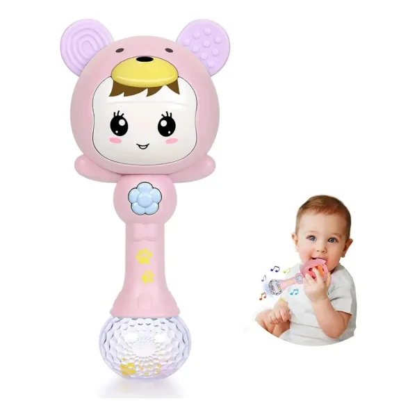 Sonajero Musical Bebe Maraca Con Luz Y Sonidos