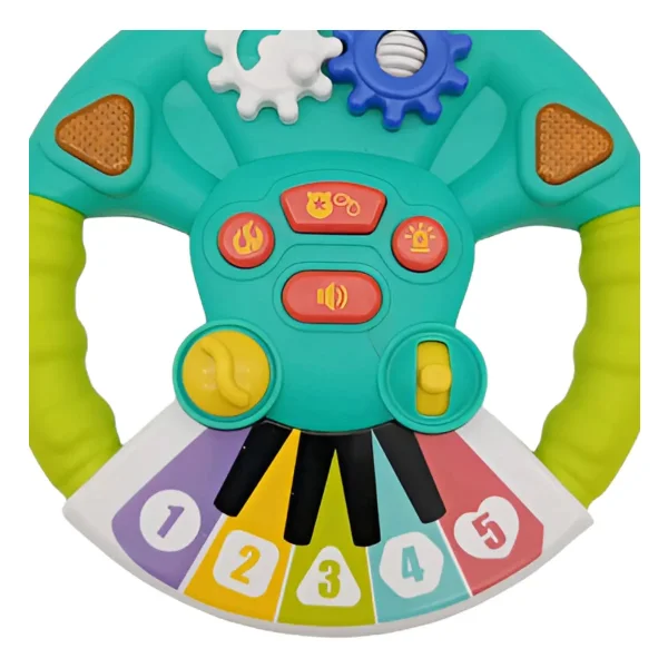 Volante Musical Didactico Con Luces Y Sonido Juguete Bebes