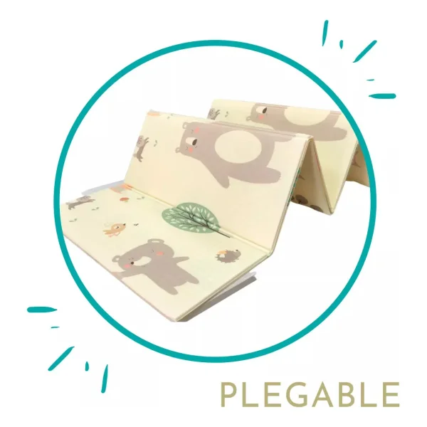Alfombra Antigolpes Plegable Bebes Reversible 120x180cm