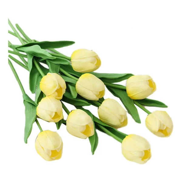 Tulipan Artificial Flores Artificiales Decoracion Ramo X20