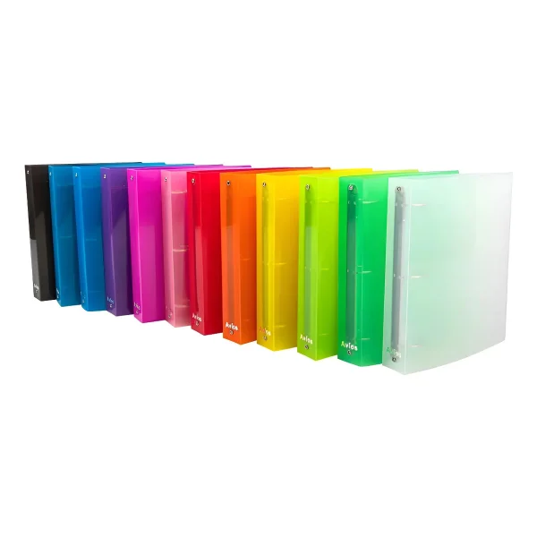 Carpeta Escolar Numero 3 Transparente X5 Unidades Colores N3