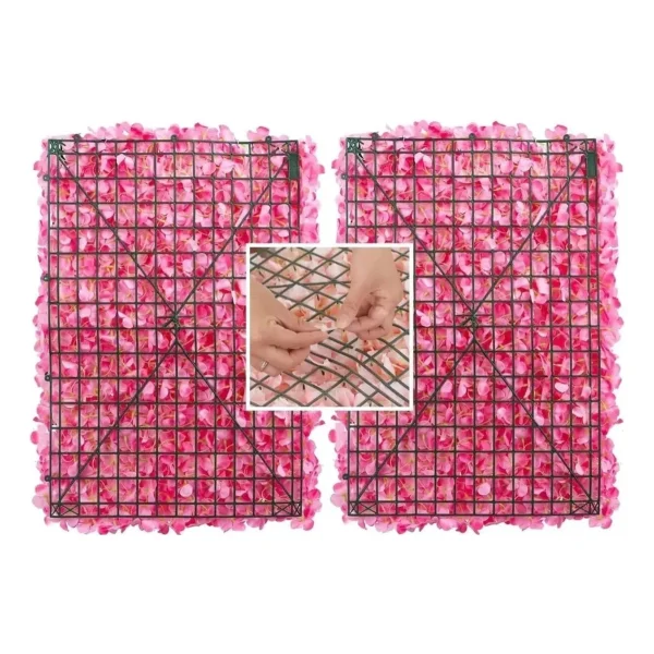 Jardin Vertical Artificial Panel Decorativo Flores 60x40cm